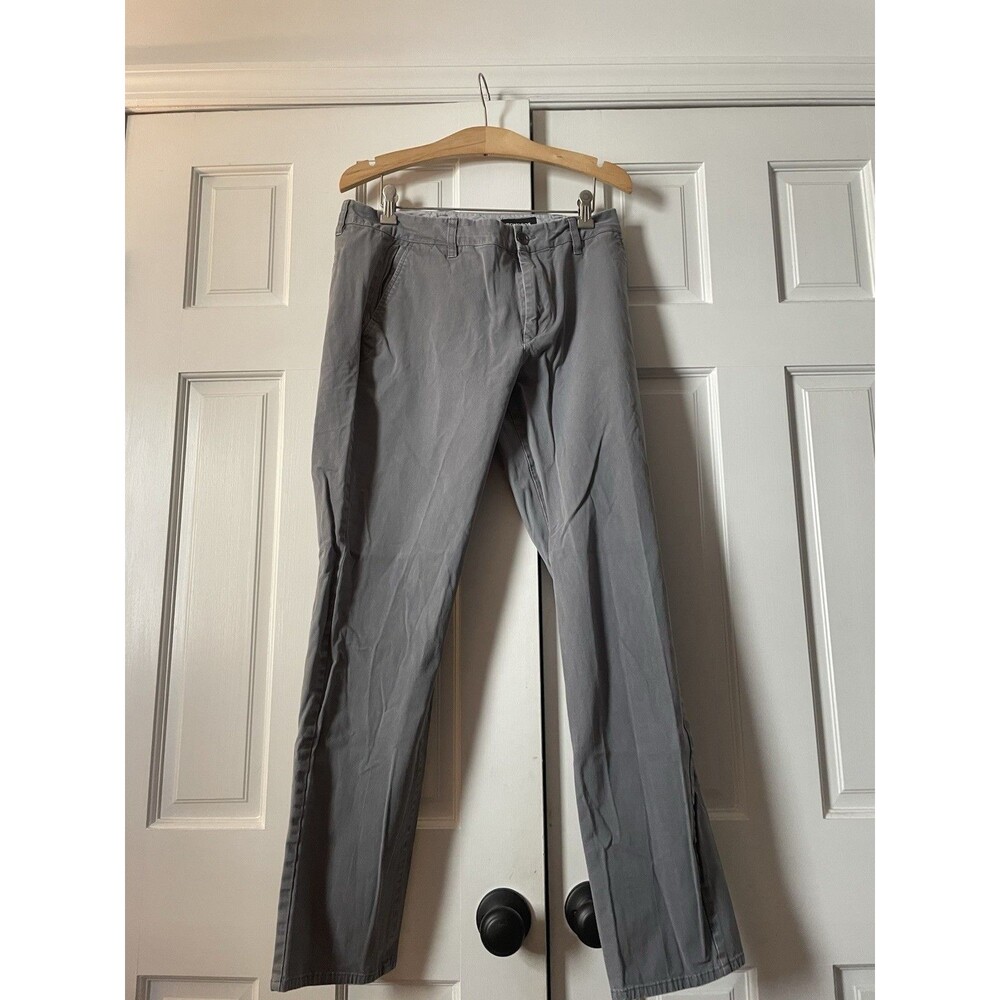 Bonobos Men’s Stretch Washed Chino 2.0 Pants 32x32 Gray Slim Fit Preppy Classic